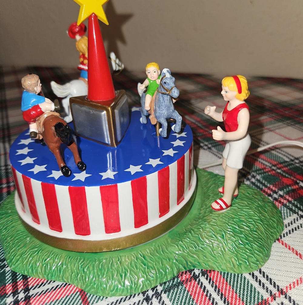 Department 56 "Merrily Round We Go" Snow Village Holiday Accessory Decor - Picture 4 of 8